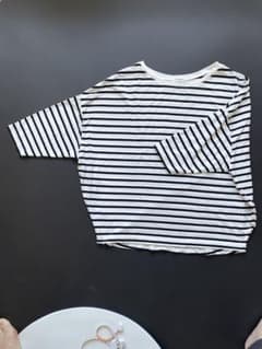 LEPSIM ボーダー 半袖 Tシャツ ドルマンスリーブ Fのサムネイル