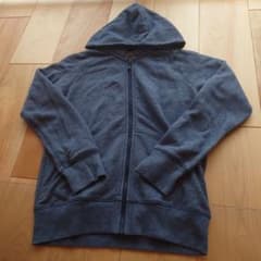 M*O様 無印良品　キッズ ジップアップパーカー ネイビー 150cmのサムネイル
