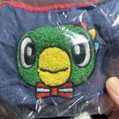 しまじろう☆ふわふわデニムポーチ☆とりっぴい②☆ガチャのサムネイル