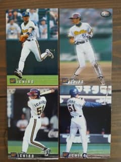 プロ野球チップスカード2000年 イチロー　オリックス 2000年Calbeeプロ野球チップスカード／イチロー（オリックス）4枚