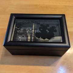 昭和レトロ ディズニー ミッキー＆ミニー オルゴール付き木製ボックス