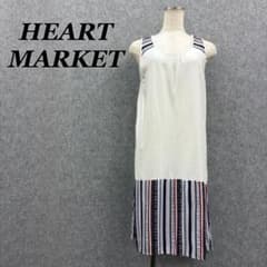 HEART MARKET エスニック柄切替 ノースリーブチュニック 白 F