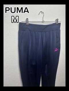 PUMA パンツ M ネイビーワンポイントロゴウ エストゴム 古着のサムネイル