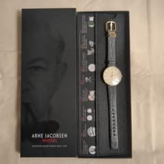 ARNE JACOBSEN ゴールド グレー 時計　未使用新品 ARNE JACOBSEN ゴールド グレー 時計 未使用新品 - メルカリ