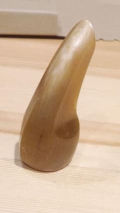 沖縄三線 水牛角製バチ-茶白【L】のサムネイル