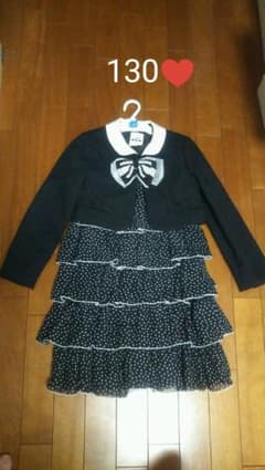 新品☆130黒フォーマルセットアップ☆☆