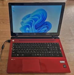 NEC LAVIE ノートパソコン 本体 レッド - メルカリ