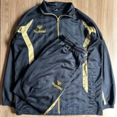 hummel ヒュンメル ジャージ セットアップ O ブラック ゴールド 上下のサムネイル
