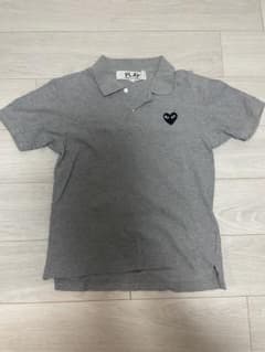 PLAY COMME des GARCONS ポロシャツ グレー - メルカリ