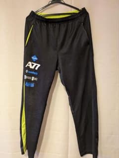 A77 陸上用パンツ 黒/黄緑のサムネイル