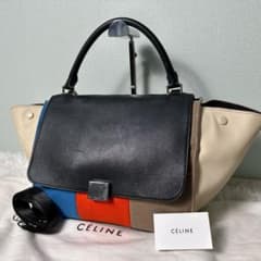 極美品✨セリーヌ トラペーズ ハンドバッグ マルチカラー 2way レザー