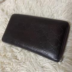 GUCCI グッチ 長財布 グッチシマ オーガナイザー 233194 ブラウン系