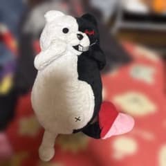 【レア】モノクマ ハートBIG ぬいぐるみ （全２種セット） ダンガンロンパ 激レア】ダンガンロンパ モノクマ ハート BIGぬいぐるみ - メルカリ