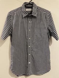 UNITED ARROWS グリーンレーベル 半袖シャツ ギンガムチェックのサムネイル