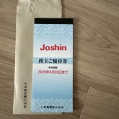上新電機 株主優待券 12000円 ジョーシンのサムネイル