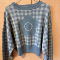 MARY QUANT PUBLUX チェック柄ニットセーターのサムネイル