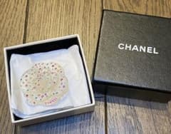 CHANEL 04 マルチカラー カメリアブローチ ラインストーン シャネル