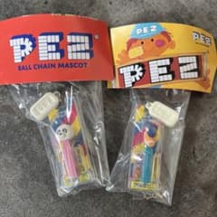 PEZ ガチャ パンダピンク うま水色のサムネイル