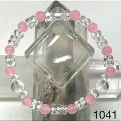 ピンク翡翠　パワーストーンブレスレット　内径約15cm - 4