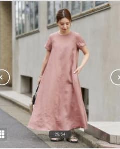 ［専用です！］ジャーナルスタンダード　リネンハーフスリーブマキシフレアワンピースのサムネイル