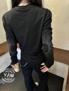 Slight Vogue ヘンリーネックバナナスリーブ長袖Tシャツ y2k - メルカリ
