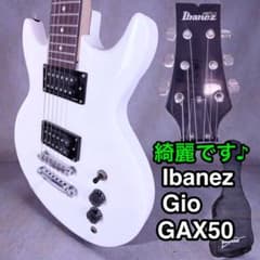 Ibanez GAX50 Gio エレキギター 白 純正ケース付 Ibanez GAX50 Gio エレキギター 白 純正ケース付 - メルカリ