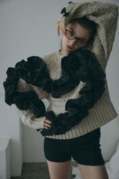 ecmile（エクミール） LOVELY KNIT TOPのサムネイル