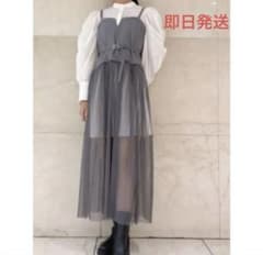 LILY BROWN コルセットチュールコンビワンピースのサムネイル