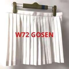 プリーツスコート W72 ホワイト GOSEN - メルカリ