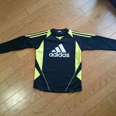 アディダスのロングシャツ140㎝黒黄色のサムネイル