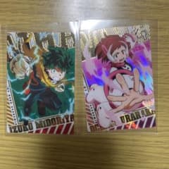 ヒロアカウエハース3 僕のヒーローアカデミア　緑谷出久　麗日お茶子のサムネイル