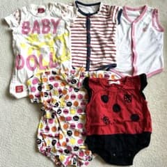 70cm 女の子 ベビー服 夏セット 甚平入り 5点 BABYDOLLのサムネイル
