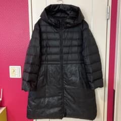 千鳥プリントコンビダウンコートのサムネイル
