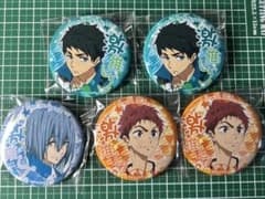 ハイ☆スピード！ 山崎宗介 椎名旭 芹沢尚 激推し缶バッチ Free