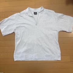 signal SPORTS ハーフジップ 半袖スウェット ポロシャツ グレー Mのサムネイル