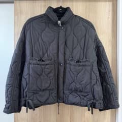 ZARA キルティングジャケット ブラック Mのサムネイル
