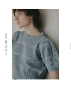 新品 MANOF OPENWORK KNIT SHORT TOPS 半袖ニット - メルカリ