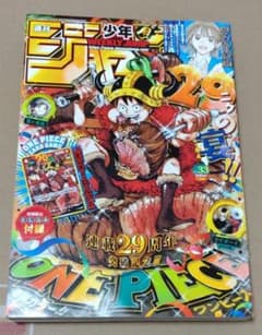 週刊少年ジャンプ ワンピース カード ルフィ 29周年 肉 33号 - メルカリ