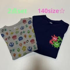 아이 T 셔츠 유니클로 UT 스플라툰 2 ☆ 140size ☆ 2 점 세트