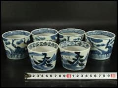 古伊万里 猪口 六客 まとめて(P198) 古伊万里 猪口 六客 まとめて(P198) - メルカリ
