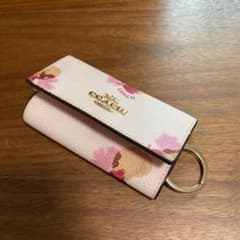 キーケース  COACH  ホワイト  花柄  ピンクのサムネイル