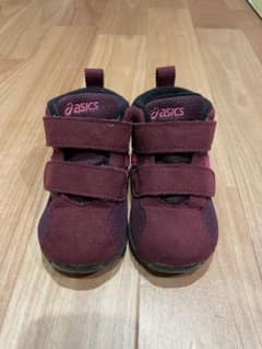 ASICS ベビーシューズ バーガンディ ベルクロのサムネイル