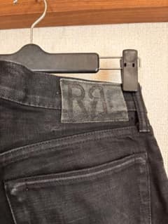 RRL ブラック スリムフィット デニムパンツのサムネイル