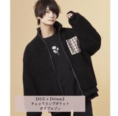 Nilway チェックリングポケットボアブルゾンのサムネイル