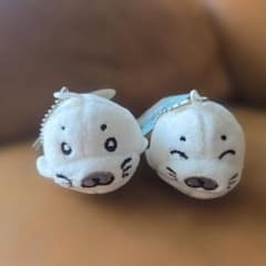 소년 아시베 참깨 봉제 인형 키 체인 2 개 세트