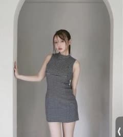 Natalie check mini dress - メルカリ