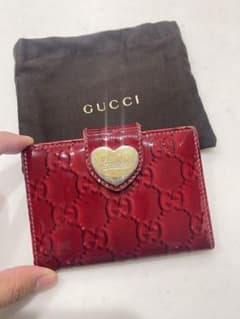 GUCCI エナメルレッドカードケースのサムネイル