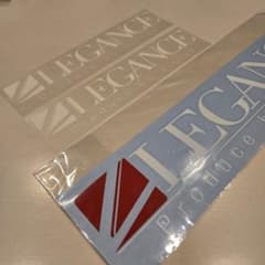 LEGANCE レガンス ブランドロゴ ステッカー ホワイトのサムネイル