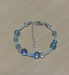 涼しげブルーバブルブレスレット‪。〇のサムネイル