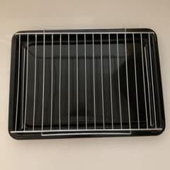日立オーブンレンジ　ヘルシーシェフ 付属品 黒皿1枚＋グリル網のセットのサムネイル